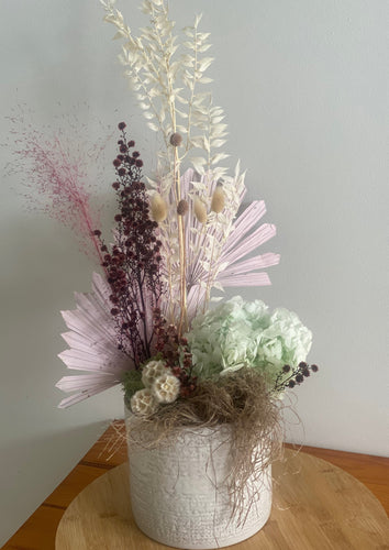 Premium Large Ceramic of a Preserved Flowers